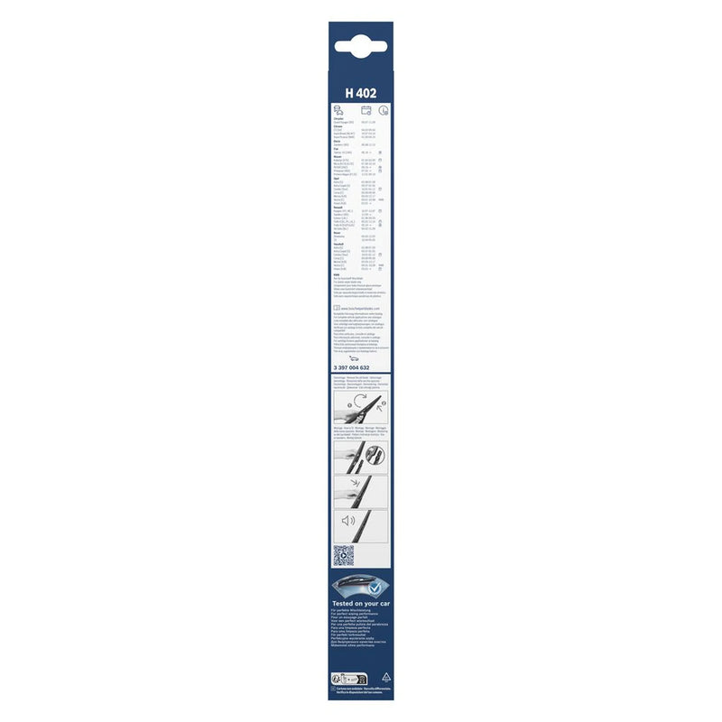 Bosch Conventional Wiper Blade 400mm — H402 fits Chevrolet Zafira 2001-2012 2.0