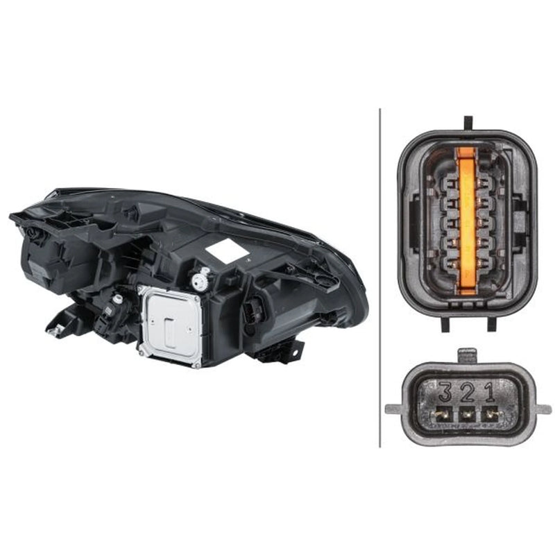 Hella Headlight Headlamp LED Left 1LX 013 930-931