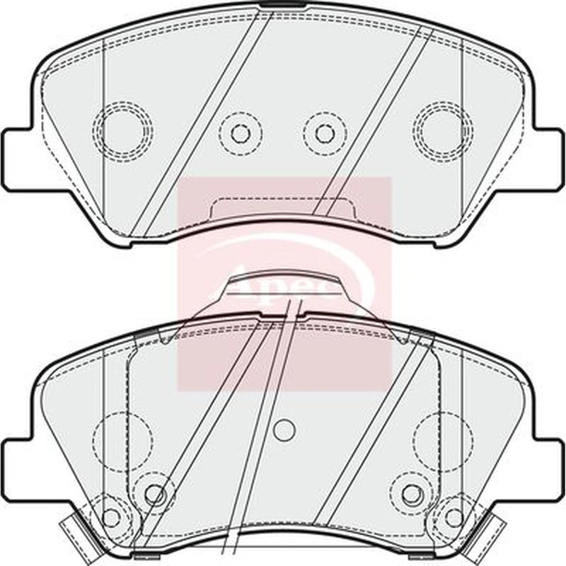 Apec Front Brake Pad Set PAD1883