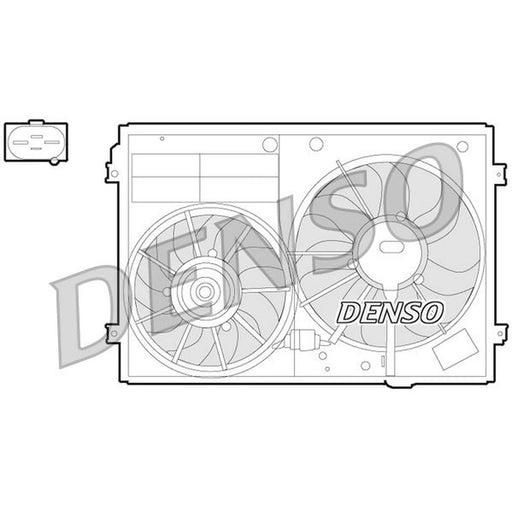 Denso Engine Cooling Fan fits Audi A1 2015-2018 1.8
