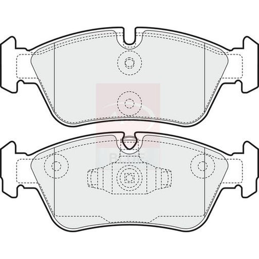 Apec Front Brake Pad Set fits BMW 1 2004-2011