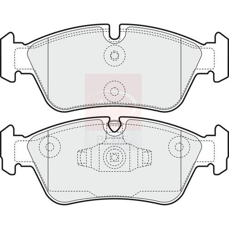 Apec Front & Rear Pads fits BMW 1 2004-2011