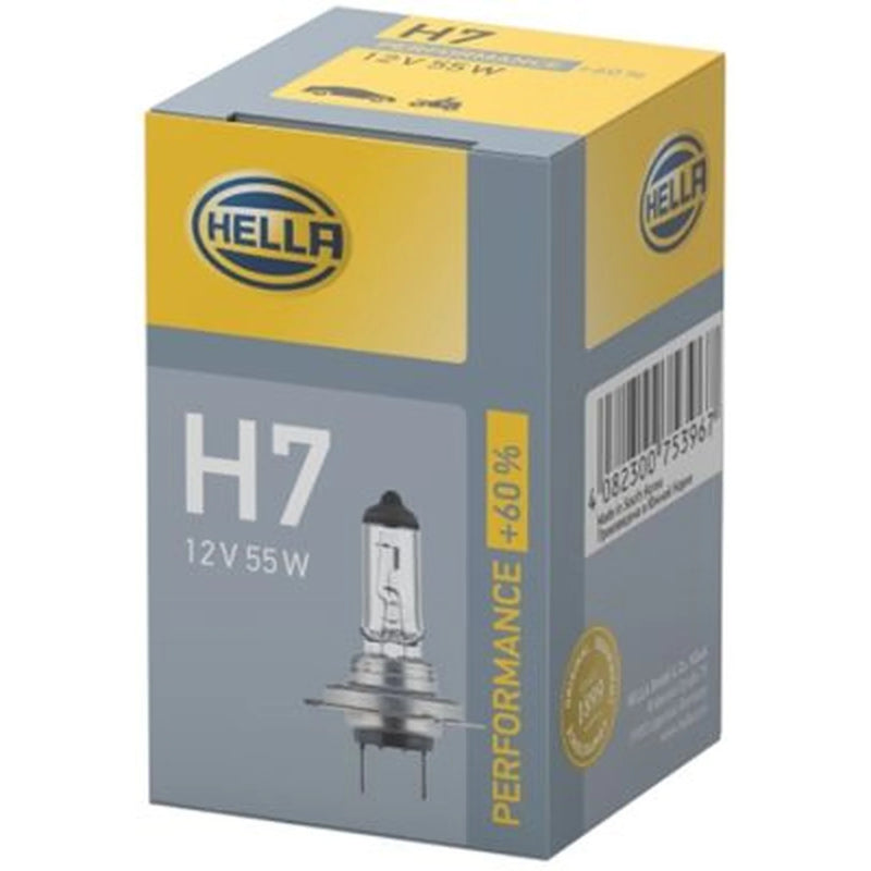 Hella Bulb H7 12V 55W PX26D +60 8GH fits Abarth 500 / 595 / 695 2008 on 1.4