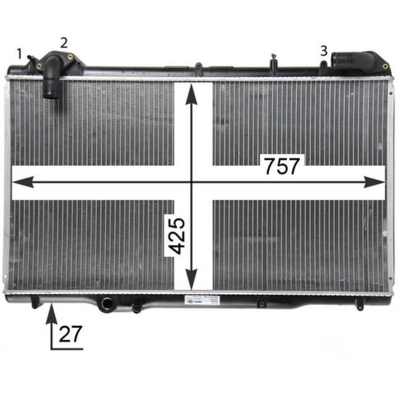 Mahle Engine Radiator fits Renault Espace 1996-2000 2.2