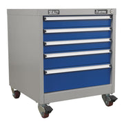 Sealey Mobile Industrial Cabinet 5 Drawer API5657B Sealey - Dynamic Drive