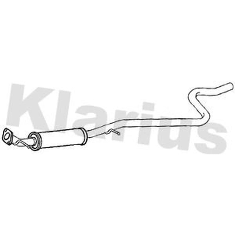 Klarius Box With Centre Pipe Centre fits Ford Fiesta VI 2008-2018 1.6
