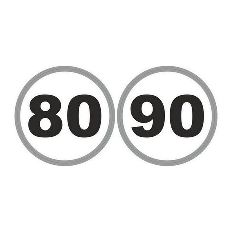 French Speed Limit Stickers 80/90kmh for Caravans and Motorhomes Nova - Dynamic Drive