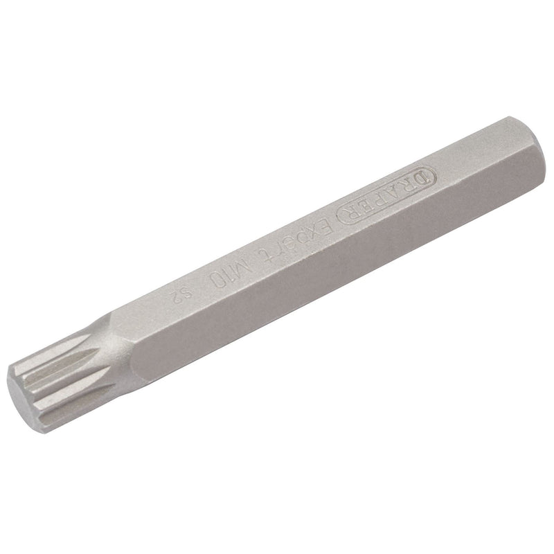 Draper M10 x 75mm Spline 10mm Insert Bit for Mechanic's Bit Sets 33348 Draper - Dynamic Drive