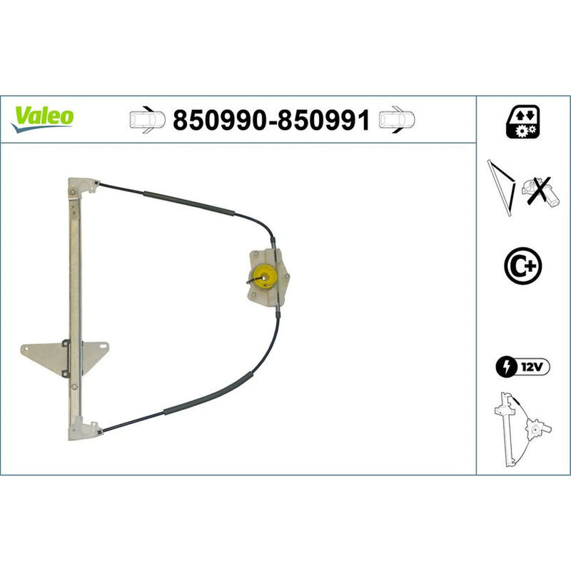 Valeo Electric Window Regulator Lifter Left Front 850990