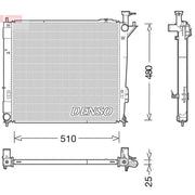 Denso Engine Radiator DRM41015