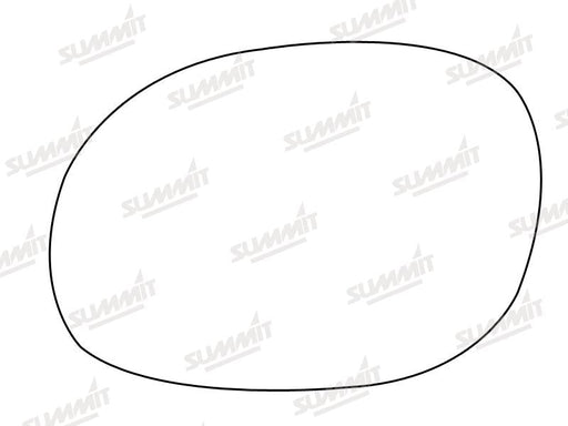 Summit Heated Base Plate With Standard Mirror Glass fits Peugeot 206 LHS Summit - Bars 4 Cars