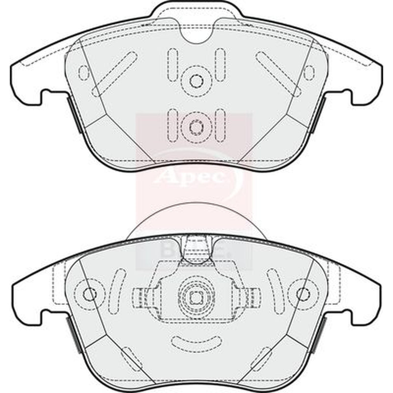 Apec Front & Rear Brake Discs & Pads fits Land Rover Range Rover Evoque