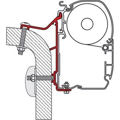 98655-245 ADAPTOR HYMER B KLASSE 4.0M Fiamma  - Dynamic Drive