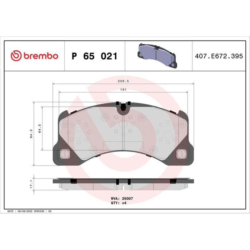 Brembo Front & Rear Brake Discs & Pads fits Porsche Panamera 2009-2016