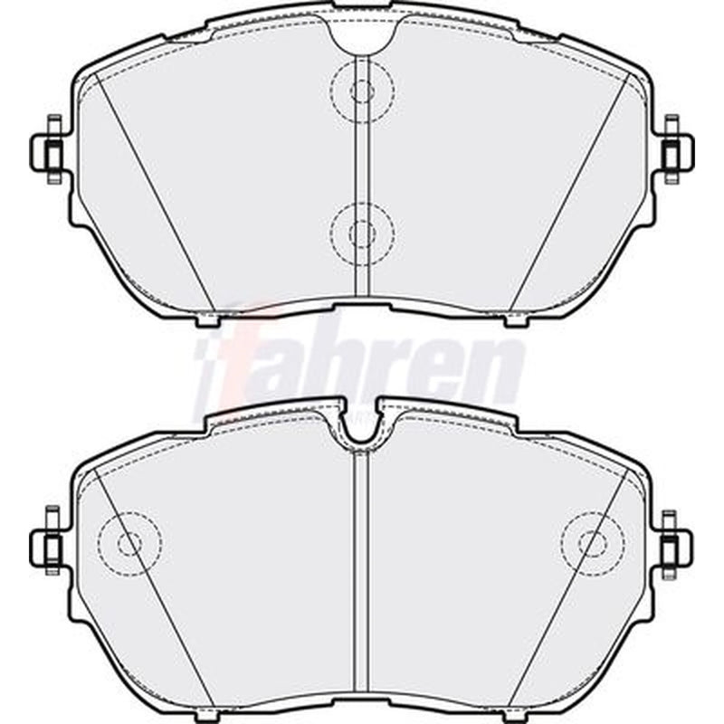 Fahren Front Brake Pad Set FBP3772