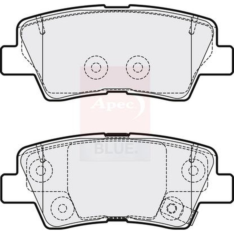 Apec Front & Rear Brake Discs & Pads fits Hyundai Tucson 2004-2012 2.0