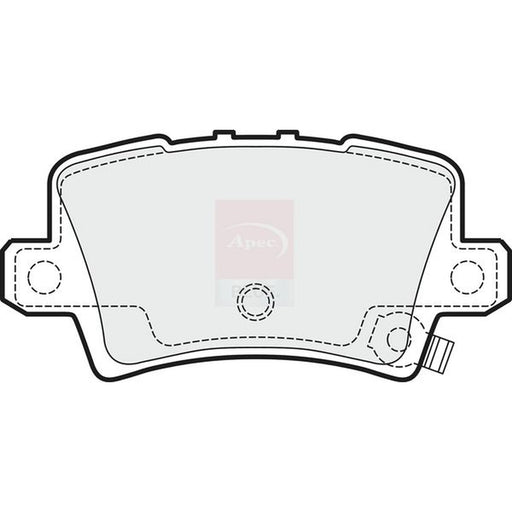 Apec Rear Brake Discs & Pads fits Honda Civic VIII 2005-2012 1.4 1.8 2.0 2.2
