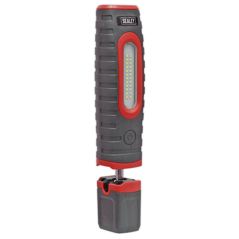 Sealey Rechargeable 360 Inspection Light 24 SMD & 3W SMD LED Red 2 x Lithium-ion Sealey - Dynamic Drive