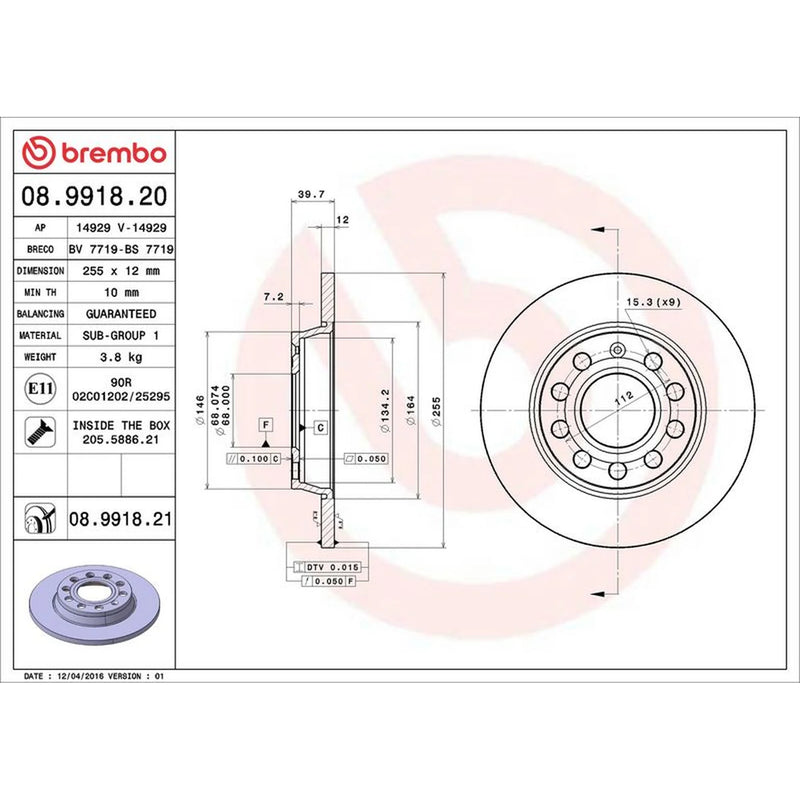 Brembo Front & Rear Brake Discs & Pads fits Audi A4 B7 2004-2009 2.0 2.5