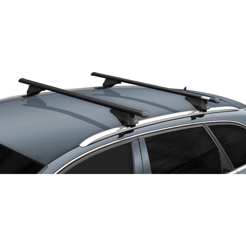 Aluminium Black Locking Roof Rack Cross Bars fits KIA Sedona III (YP) 14> Menabo  - Dynamic Drive