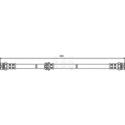 Apec Brake Hydraulic Hose Line Front HOS3703