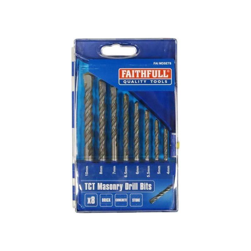 Faithfull Standard Masonry Drill Set, 8 Piece Faithfull - NN4 Online