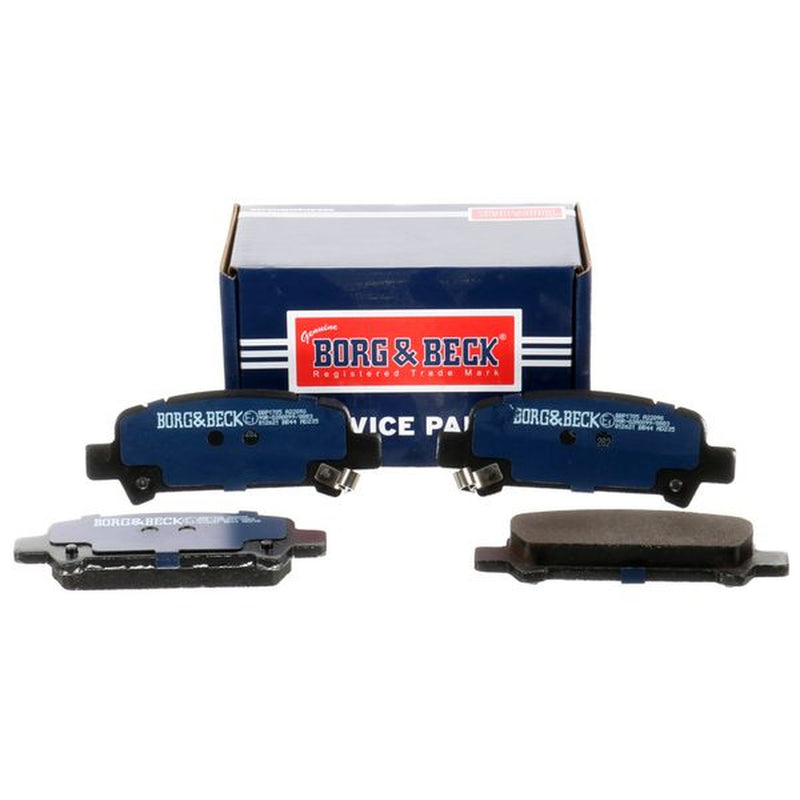 Borg & Beck Front & Rear Brake Discs & Pads fits Subaru Legacy 2002-2003 2.0