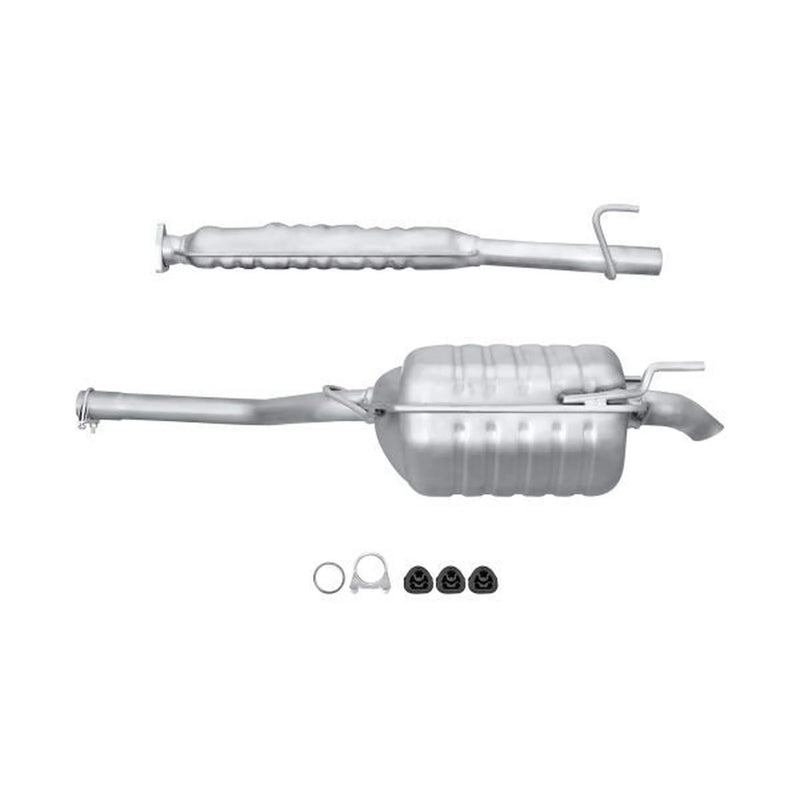 Hella End Silencer Rear fits Mercedes-Benz C-Class 1993-2000