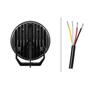 Hella Spotlight Vf Blade Aux. Chrome 9 Round W/A Po R 5 frontal sided 1FJ 357