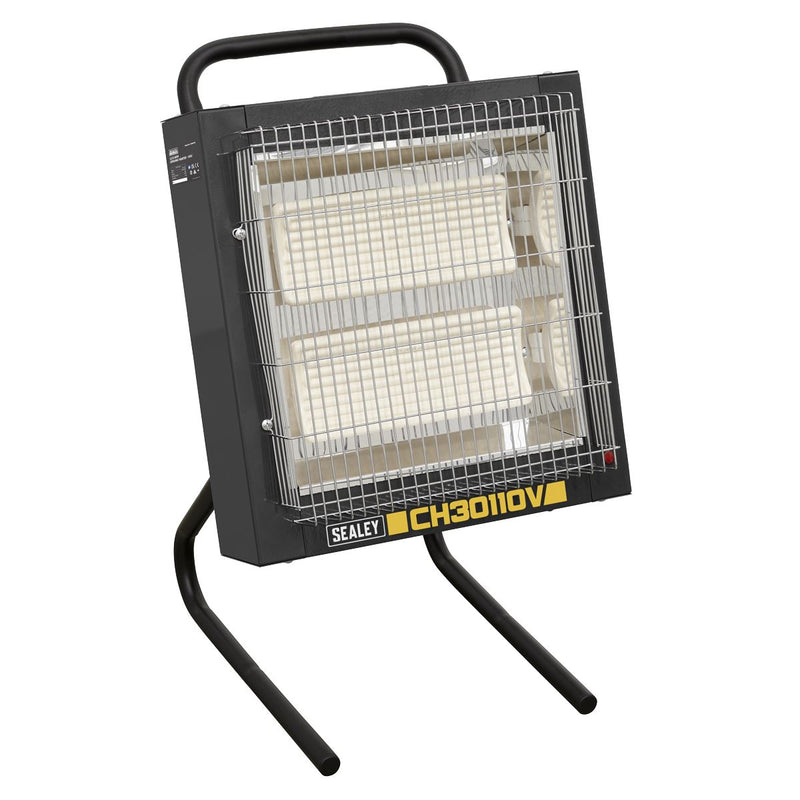 Sealey Ceramic Heater 1.2/2.4kW - 110V Sealey  - Dynamic Drive
