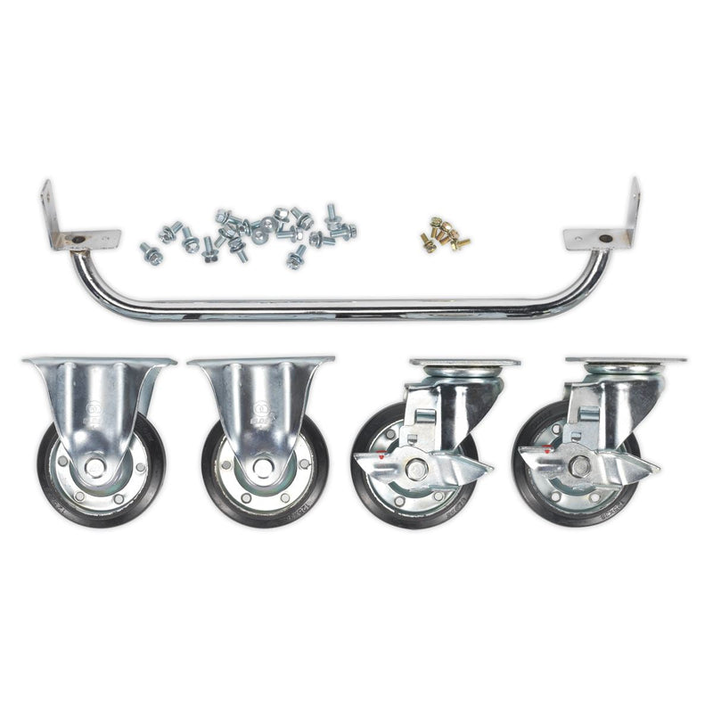 Sealey Industrial Handle & Wheel Kit for 565mm Cabinets API565KIT Sealey - Dynamic Drive