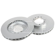 Borg & Beck Front Brake Discs & Pads fits Mitsubishi Proudia 1999-2001 4.5