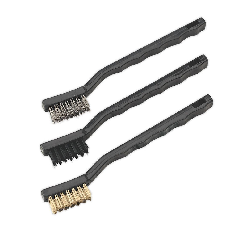 Sealey Miniature Brush Set 3pc AK9791 Sealey - Dynamic Drive