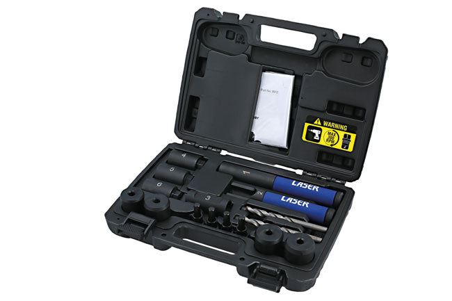 Laser Locking Wheel Nut Removal Kit - Lug Driller Laser - Dynamic Drive