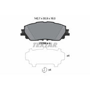 Textar Front Brake Pad Set 2276801