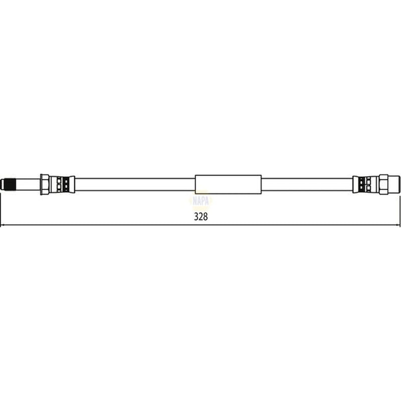 NAPA Brake Hydraulic Hose Line Rear NBH1299