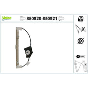 Valeo Electric Window Regulator Lifter Left Rear 850920