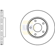 NAPA Front & Rear Brake Discs & Pads fits Nissan Pulsar 2014 on 1.2 1.5