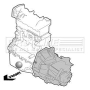 First Line Engine Mount Mounting fits Renault Grand Kangoo II 2008 on 1.5