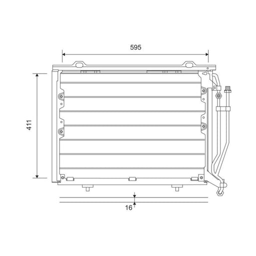 Valeo Air Conditioning Condenser 817492