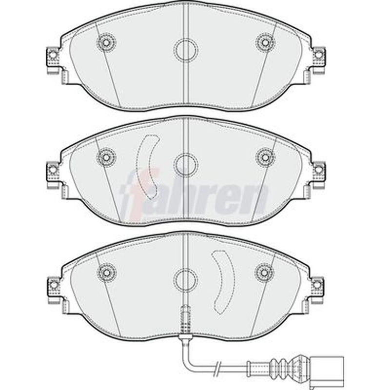 Fahren Front Brake Pad Set FBP3352