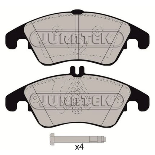 Juratek Front Brake Pad Set fits Mercedes-Benz C-Class 2007-2014
