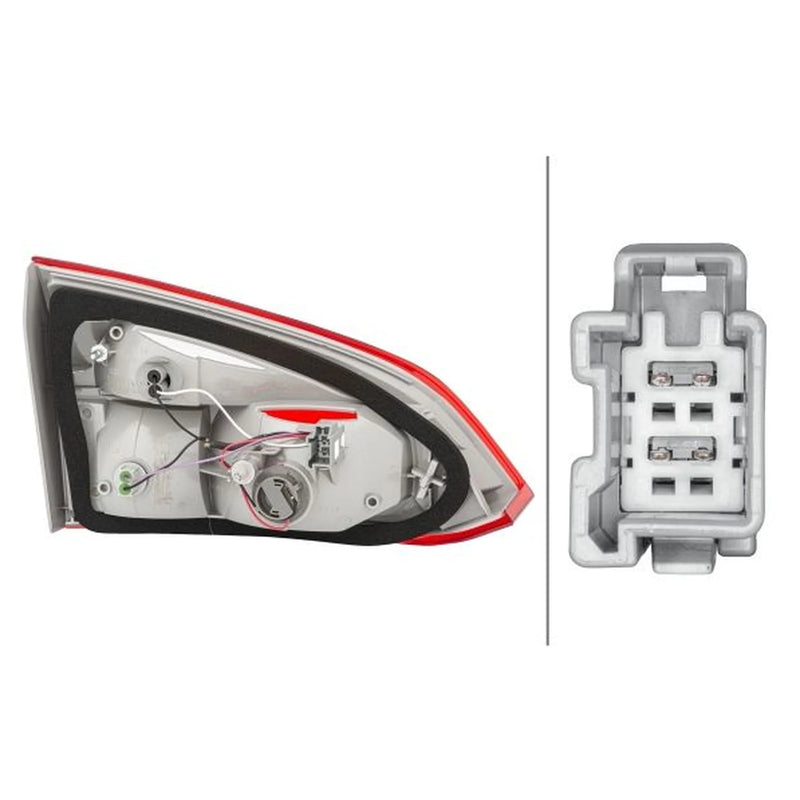 Hella Tail Light / Lamp W16W Right fits Ford Focus III Turnier 2010-2020