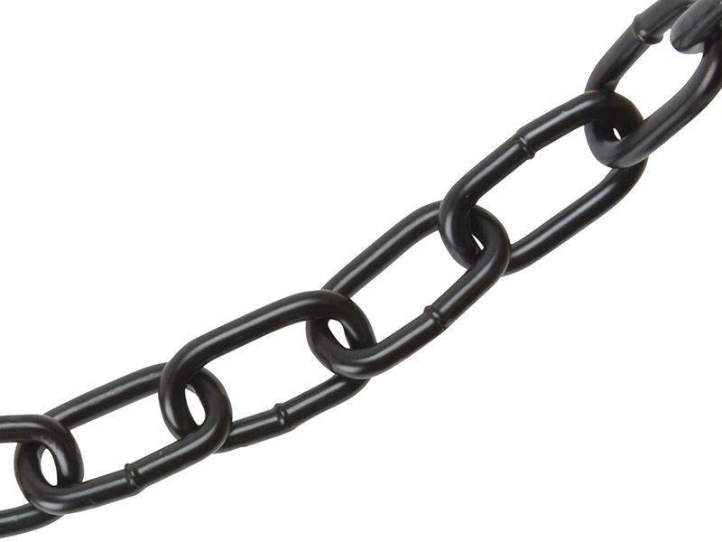 Faithfull Black Japanned Chain 8mm x 10m Box - Max. Load 450kg Faithfull - Dynamic Drive