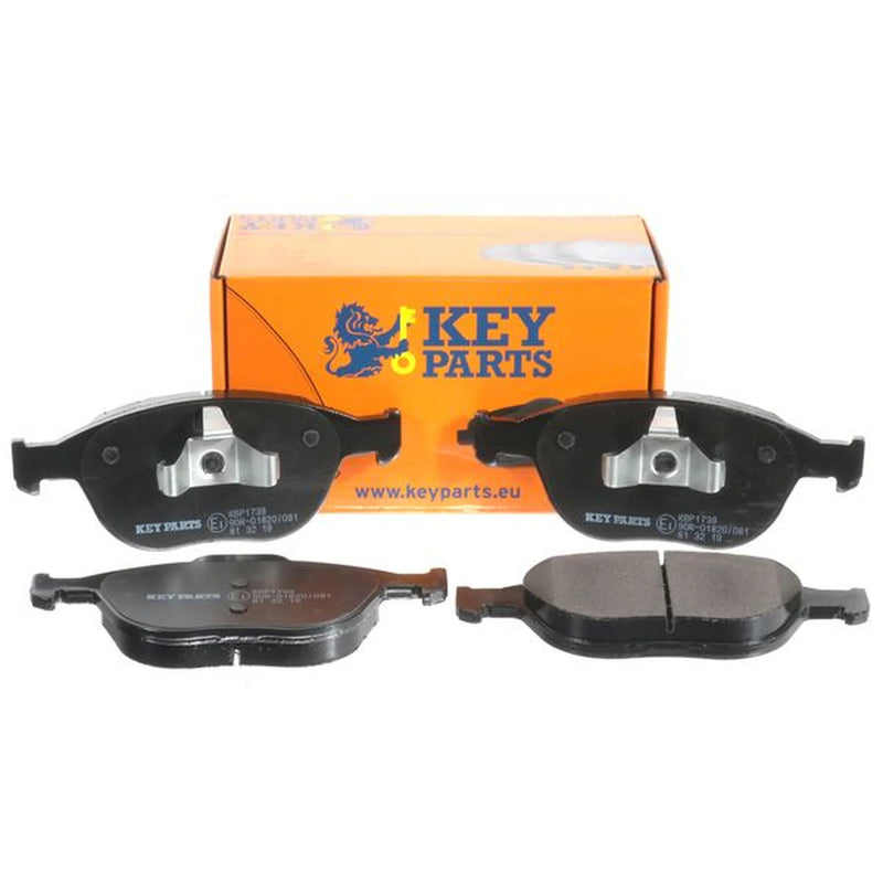 Key Parts 4 x Front Brake Pad Set fits Ford Fiesta V 2005-2008