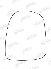 Summit Non-Heated Base Plate With Commercial Mirror Glass fits Vauxhall Vivaro LHS Summit - Bars 4 Cars