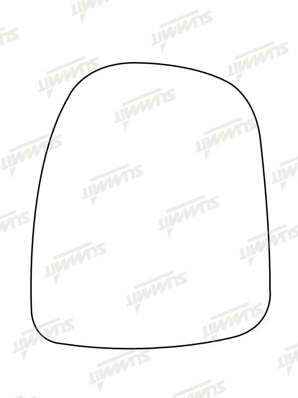 Summit Non-Heated Base Plate With Commercial Mirror Glass fits Vauxhall Vivaro LHS Summit - Bars 4 Cars