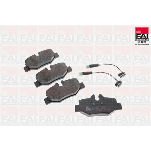 FAI Rear Brake Pad Set fits Mercedes-Benz Viano 2003-2007