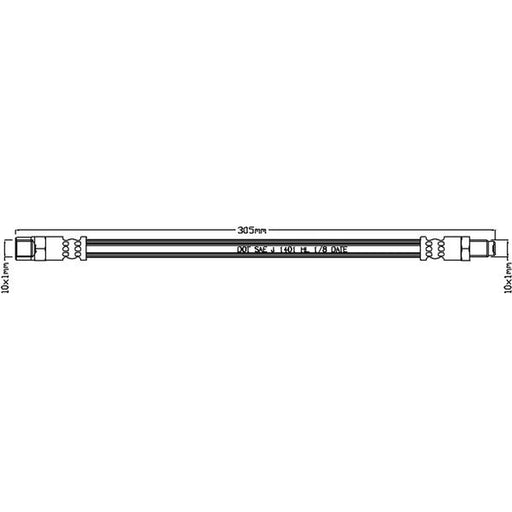 Juratek Brake Hydraulic Hose Line Right JBH1062