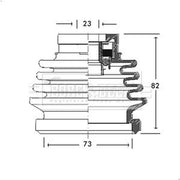 Borg & Beck Drive Shaft Bellow Kit transmission sided BCB2688